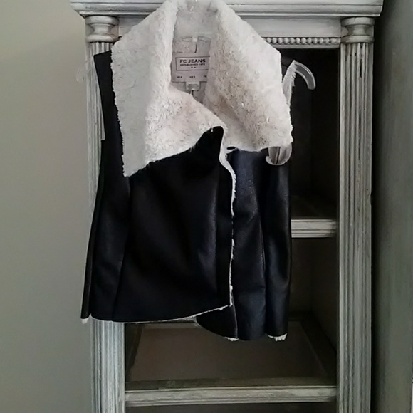 FC Jeans Faux Leather Vest - Picture 1 of 5